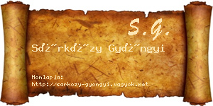 Sárközy Gyöngyi névjegykártya